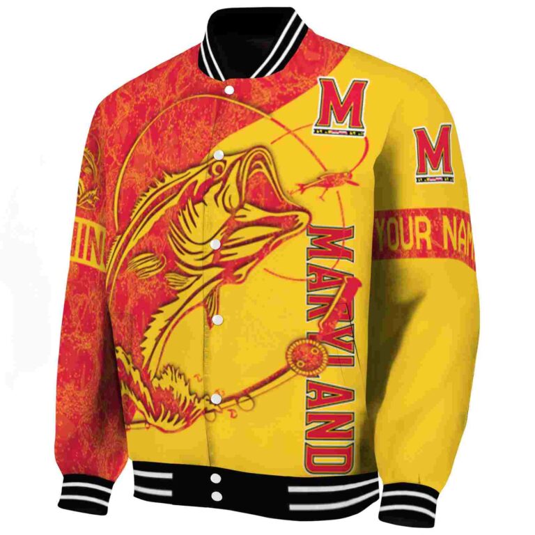 custom maryland terrapins fishing rod gold jacket best selling