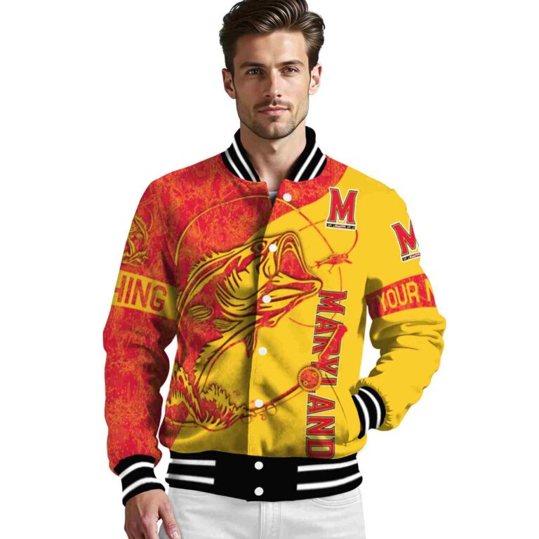 custom maryland terrapins fishing rod gold jacket high quality