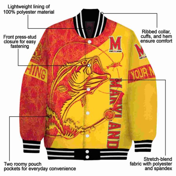 custom maryland terrapins fishing rod gold jacket new arrival