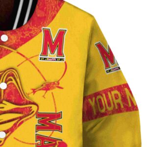 custom maryland terrapins fishing rod gold jacket premium grade