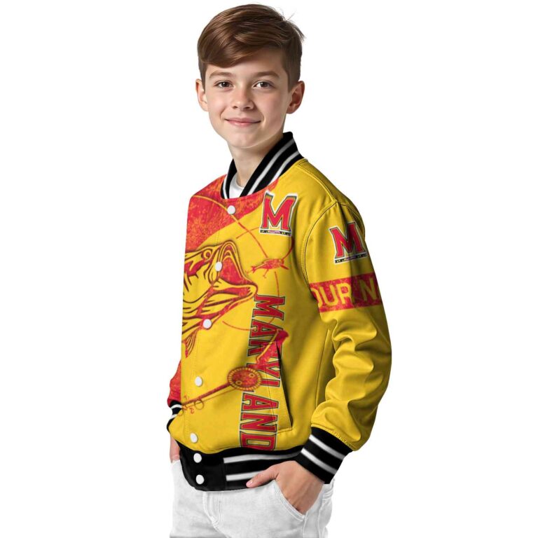 custom maryland terrapins fishing rod gold jacket trendy