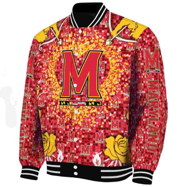 custom maryland terrapins heart explosion red jacket best selling
