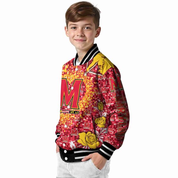 custom maryland terrapins heart explosion red jacket trendy