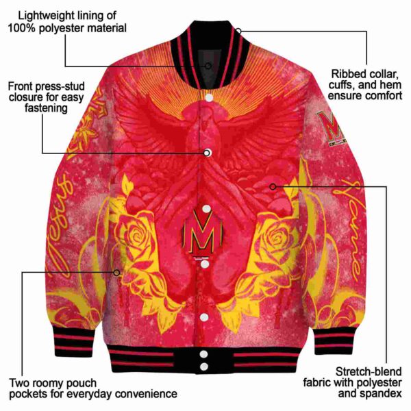 custom maryland terrapins praying hands red jacket new arrival