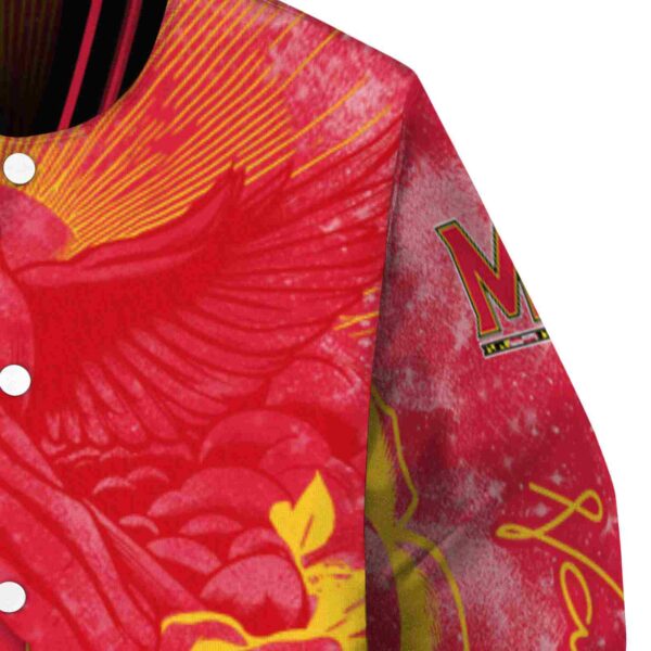 custom maryland terrapins praying hands red jacket premium grade