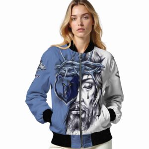 custom memphis grizzlies jesus tears blue white jacket latest model