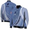 custom memphis grizzlies wave patterns blue jacket fashion forward