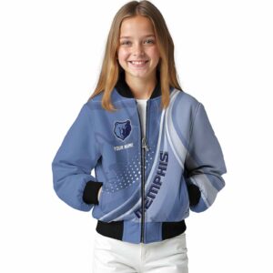 custom memphis grizzlies wave patterns blue jacket top rated