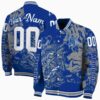custom memphis tigers fishing art blue jacket fashion forward