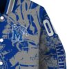 custom memphis tigers fishing art blue jacket premium grade