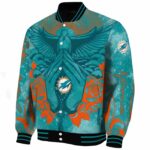 custom miami dolphins praying hands aqua jacket best selling