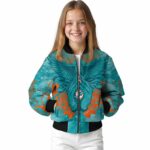 custom miami dolphins praying hands aqua jacket best selling