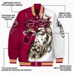 custom miami heat jesus tears red white jacket best selling