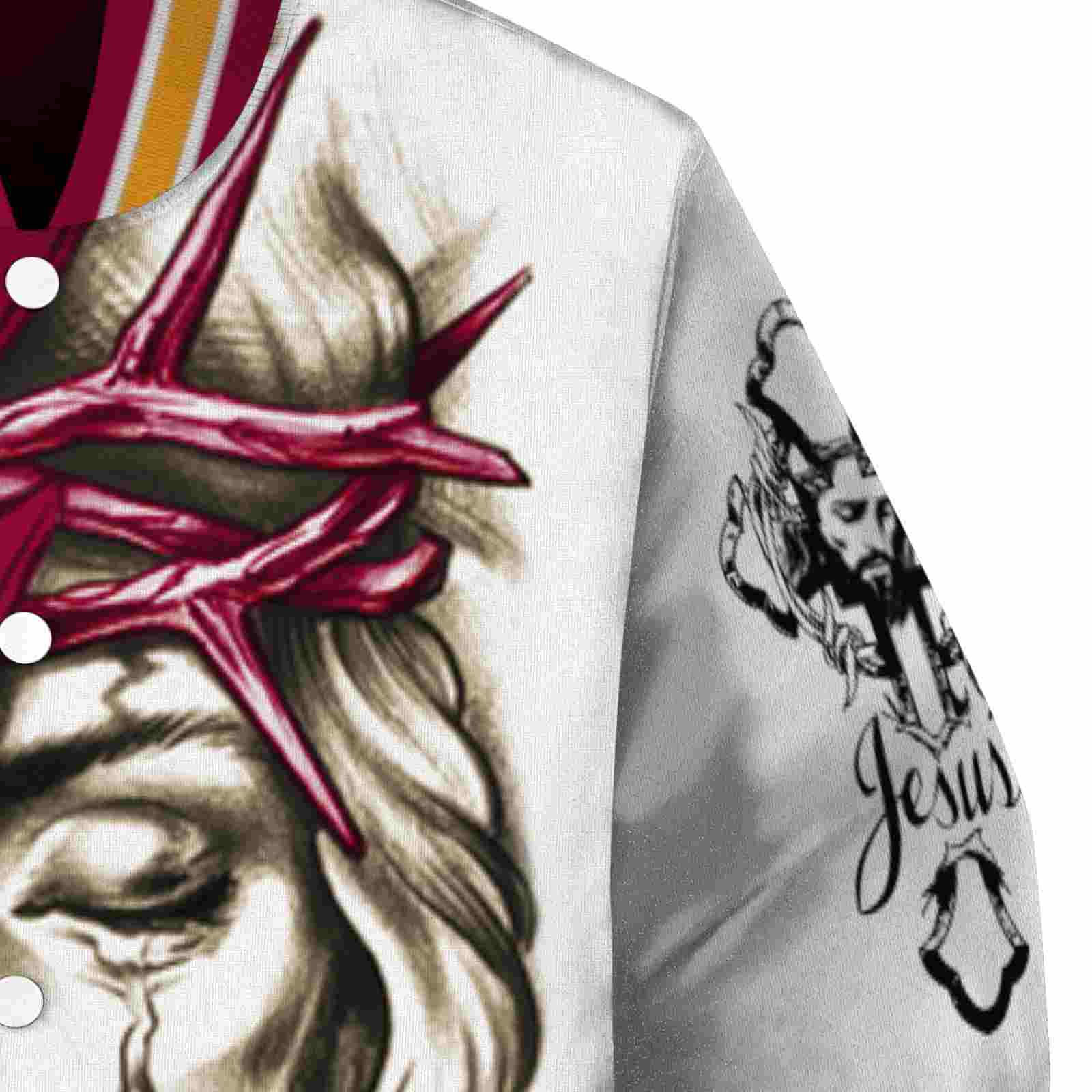 custom miami heat jesus tears red white jacket premium grade custom miami heat jesus tears red white jacket premium grade