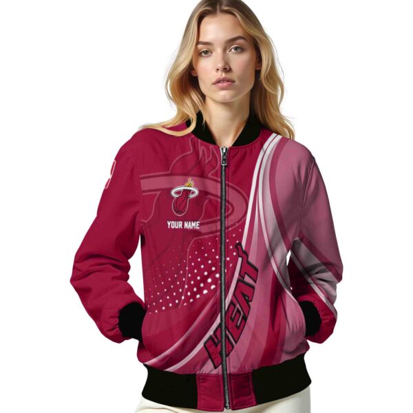 custom miami heat wave patterns red jacket latest model