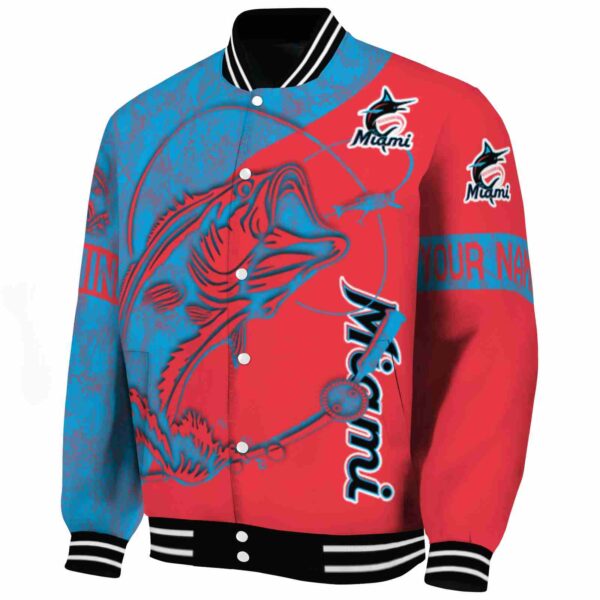 custom miami marlins fishing rod red jacket best selling