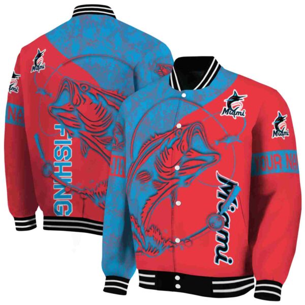 custom miami marlins fishing rod red jacket fashion forward