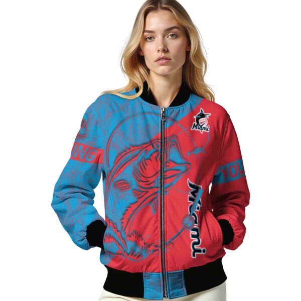 custom miami marlins fishing rod red jacket latest model