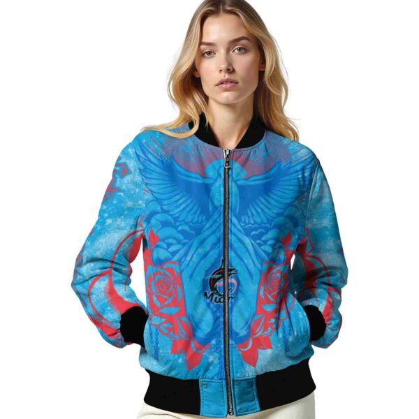 custom miami marlins praying hands blue jacket latest model