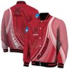 custom miami redhawks wave patterns red jacket fashion forward
