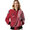 custom miami redhawks wave patterns red jacket latest model