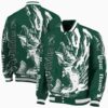 custom michigan state spartans fishing passion green white jacket fashion forward
