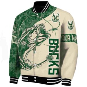 custom milwaukee bucks fishing rod cream jacket best selling
