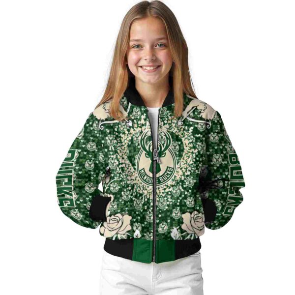 custom milwaukee bucks heart explosion green jacket top rated