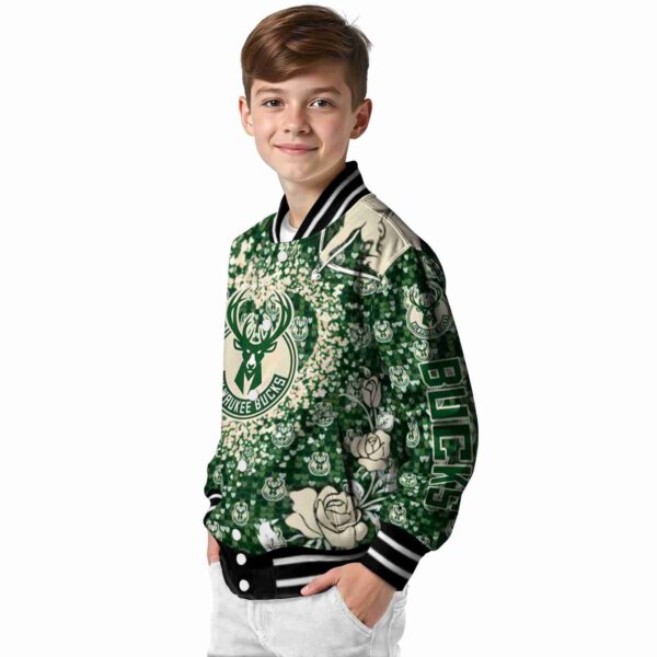 custom milwaukee bucks heart explosion green jacket trendy