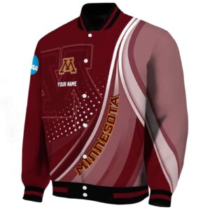 custom minnesota golden gophers wave patterns maroon jacket best selling