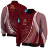 custom minnesota golden gophers wave patterns maroon jacket fashion forward