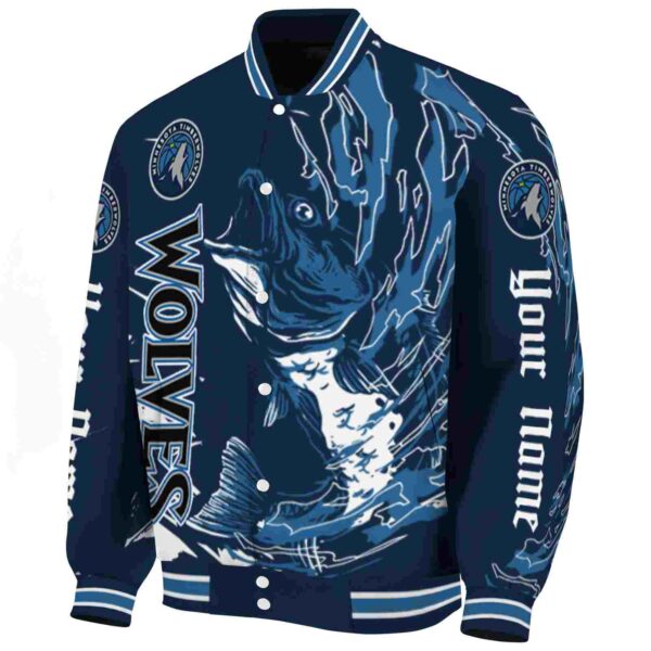 custom minnesota timberwolves fishing passion midnight blue white jacket best selling