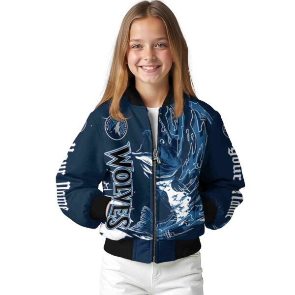 custom minnesota timberwolves fishing passion midnight blue white jacket top rated