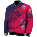 custom minnesota twins fishing rod red jacket best selling