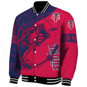 custom minnesota twins fishing rod red jacket best selling