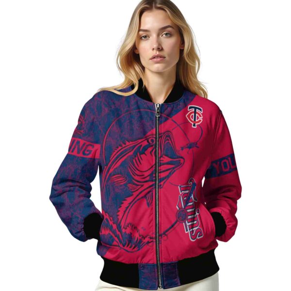 custom minnesota twins fishing rod red jacket latest model