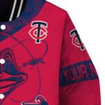 custom minnesota twins fishing rod red jacket best selling