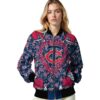custom minnesota twins heart explosion navy jacket latest model