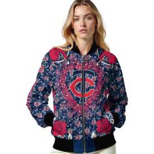 custom minnesota twins heart explosion navy jacket latest model