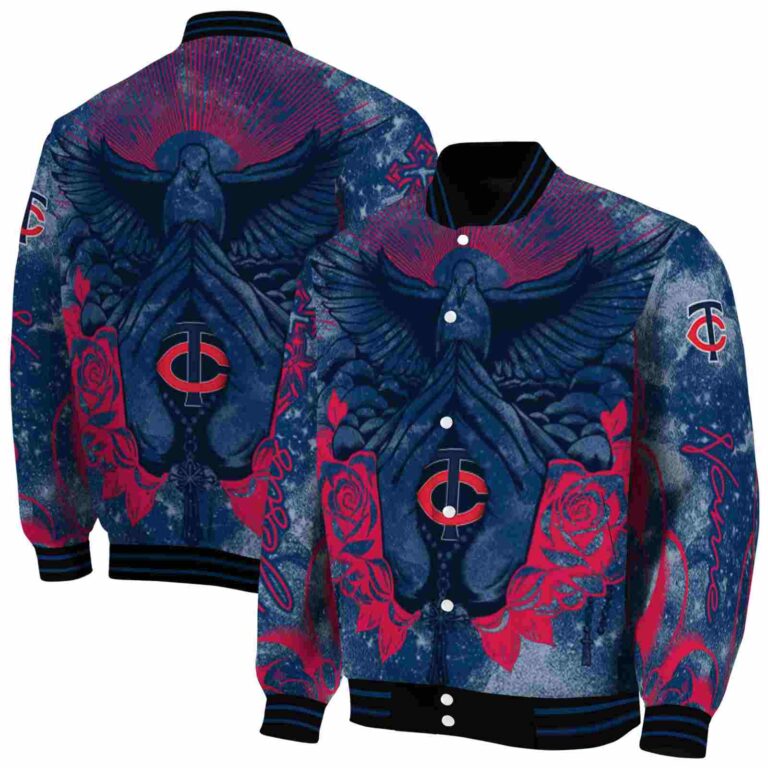 custom minnesota twins praying hands navy jacket fashion forward