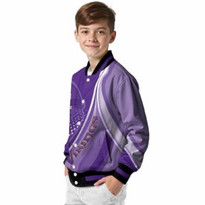 custom minnesota vikings wave patterns purple jacket trendy