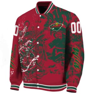 custom minnesota wild fishing art red jacket best selling