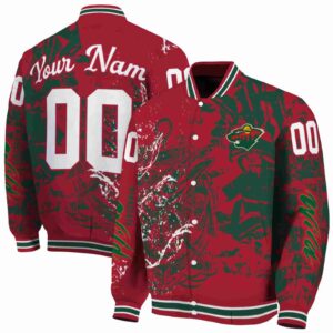 custom minnesota wild fishing art red jacket fashion forward