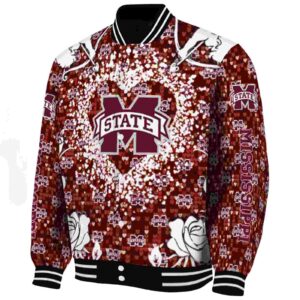 custom mississippi state bulldogs heart explosion maroon jacket best selling