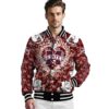 custom mississippi state bulldogs heart explosion maroon jacket high quality