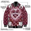 custom mississippi state bulldogs heart explosion maroon jacket new arrival