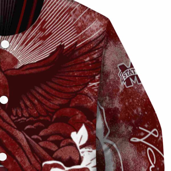 custom mississippi state bulldogs praying hands maroon jacket premium grade