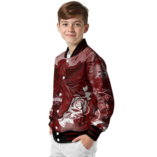 custom mississippi state bulldogs praying hands maroon jacket trendy