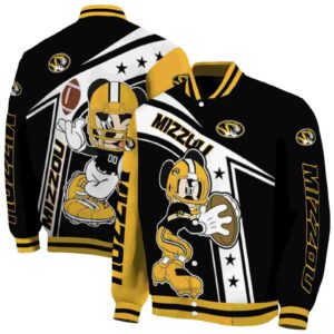 custom missouri tigers mickey football black white jacket fashion forward