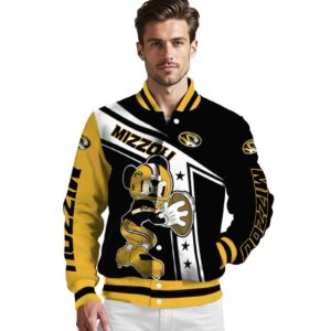 custom missouri tigers mickey football black white jacket high quality